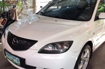 White Mazda 3 2007 for sale in Quezon