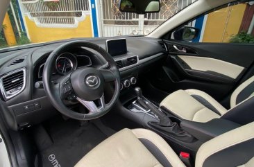 Pearl White Mazda 3 2015 for sale in Automatic