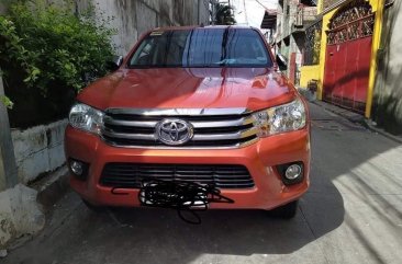 Selling Orange Toyota Hilux 2017 in Caloocan
