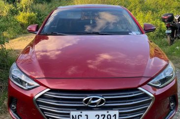 Red Hyundai Elantra 2016 for sale in Quezon