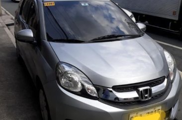 Silver Honda Mobilio 2015 for sale in Quezon