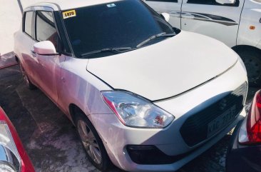 Pearl White Suzuki Swift 2019 for sale in Quezon