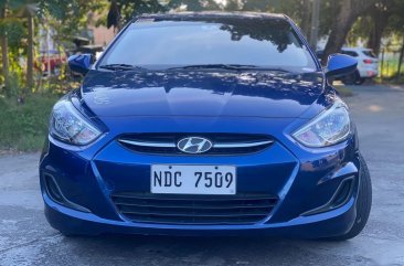 Blue Hyundai Accent 2016 for sale in Manual