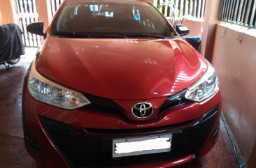 Red Toyota Vios 2018 for sale in Manual