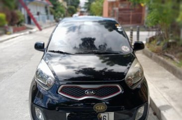 Black Kia Picanto 2014 for sale in Cavite