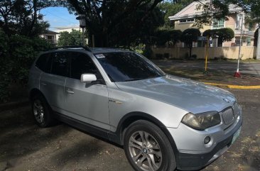 Selling Silver BMW X3 2008 in Quezon City