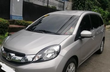 Silver Honda Mobilio 2016 SUV at Automatic for sale in Quezon City