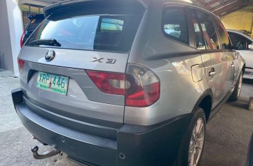 Silver BMW X3 2005 for sale in Marikina 