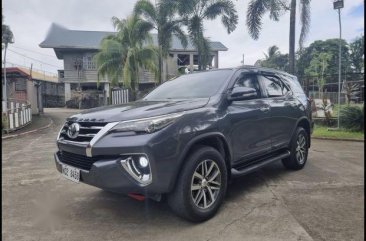 Grey Toyota Fortuner 2017 for sale in Quezon