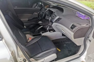 Silver Honda Civic 2013 for sale in Quezon City