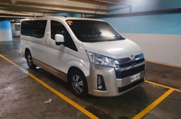 Pearl White Toyota Hiace 2019 for sale in Pateros