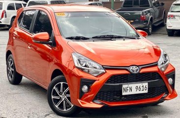 Orange Toyota Wigo 2020 for sale in Makati 