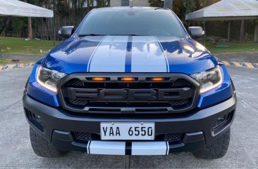 2019 Blue Ford Ranger Raptor 
