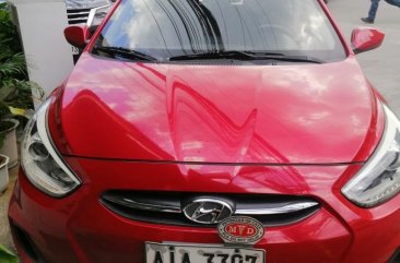Red Hyundai Accent 2015 for sale in Quezon