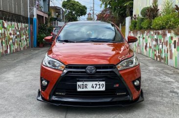 Orange Toyota Yaris 2016 for sale in Automatic