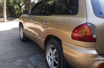 Beige Hyundai Santa Fe 2004 for sale in Valenzuela