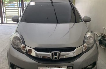 Silver Honda Mobilio 2016 for sale in Automatic