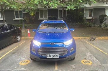 Blue Ford Ecosport 2015 for sale in Automatic