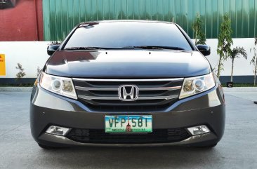 Grey Honda Odyssey 2013 for sale in Parañaque