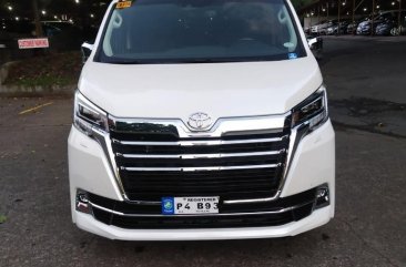 Pearl White Toyota Hiace Super Grandia 2019 for sale in Pasig 