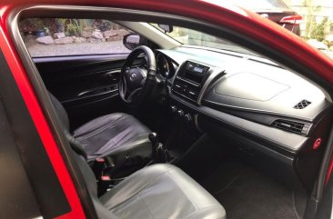 Red Toyota Vios 2015 for sale in Valenzuela