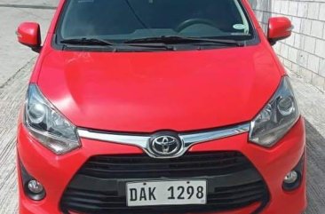 Red Toyota Wigo 2019 for sale in Quezon City