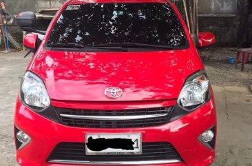 Red Toyota Wigo 2016 for sale in Cabanatuan