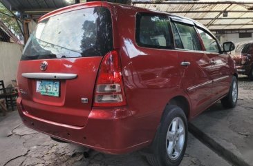 Red Toyota Innova 2005 for sale in Manila