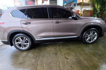 Silver Hyundai Santa Fe 2019 for sale in Quezon