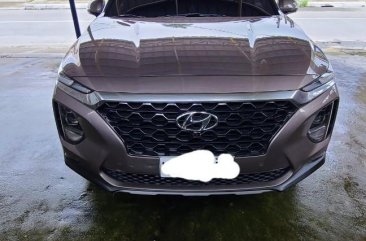 Silver Hyundai Santa Fe 2019 for sale in Quezon