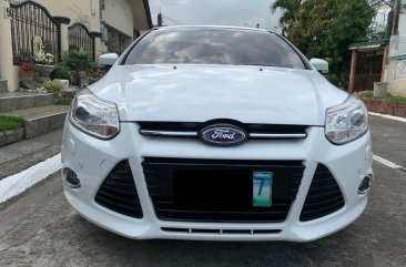 Pearl White Ford Focus 2013 for sale in Caloocan