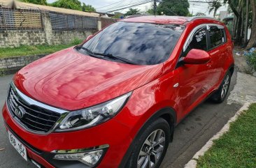 Red Kia Sportage 2013 for sale in Marikina