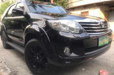 Black Toyota Fortuner 2013 for sale in Quezon