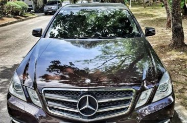 Brown Mercedes-Benz E-Class 2013 for sale in Muntinlupa