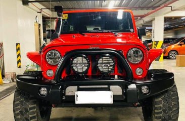 Red Jeep Wrangler 2017 for sale in Manual