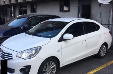 Selling Pearl White Mitsubishi Mirage 2017 in Quezon City