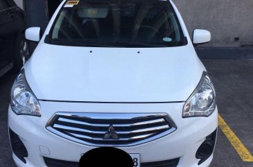 Selling Pearl White Mitsubishi Mirage 2017 in Quezon City
