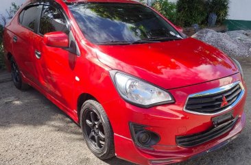Red Mitsubishi Mirage 2016 for sale in Manual