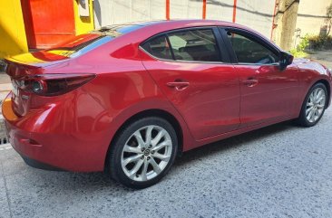 Red Mazda 3 2015 for sale in Quezon