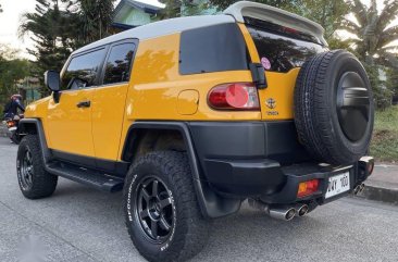 Yellow Toyota FJ Cruiser 2015 for sale in Caloocan 