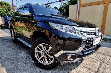 Black Mitsubishi Montero Sport 2017 for sale in Las Piñas