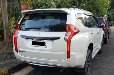 Pearl White Mitsubishi Montero Sport 2018 for sale in Quezon