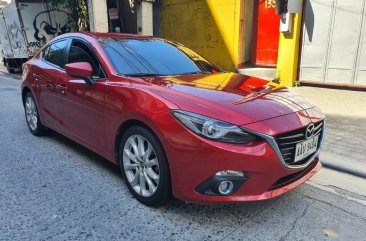 Red Mazda 3 2015 for sale in Quezon