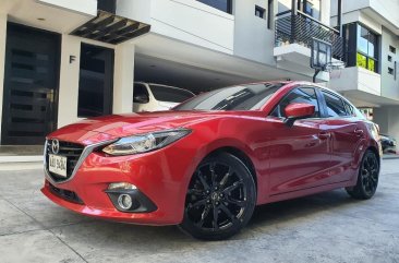 Red Mazda 3 2015 for sale in Quezon 