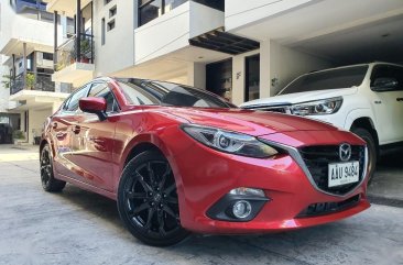 Red Mazda 3 2015 for sale in Quezon 
