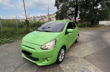 Green Mitsubishi Mirage 2014 for sale in Automatic