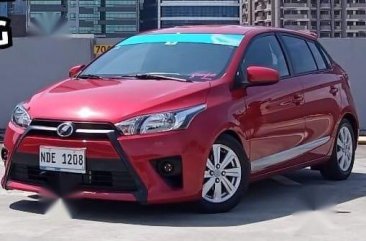 Red Toyota Yaris 2017 for sale in Quezon 