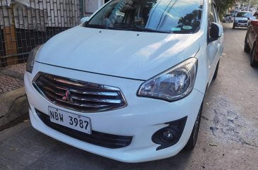 White Mitsubishi Mirage 2015 for sale in Automatic