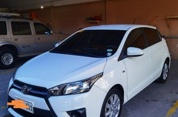 Selling White Toyota Yaris 2016 in Cainta