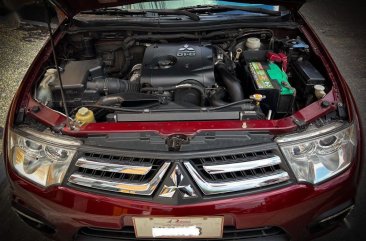 Red Mitsubishi Montero 2015 for sale in Mandaluyong 